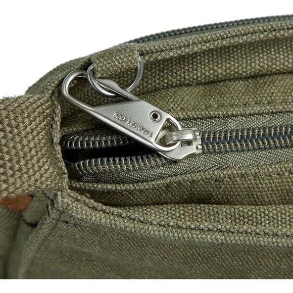 Unisex Canvas Crossbody Bag Anti-Theft RFID Lock Durable Travel Statement - Picture 7 of 13